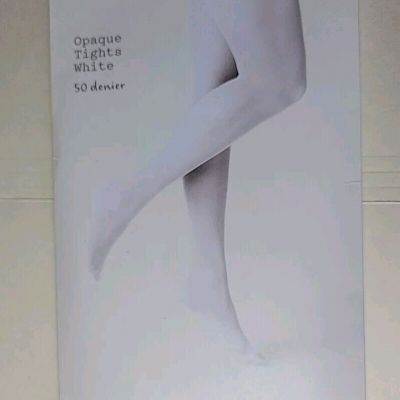 New Women's 50D Opaque Tights White A New Day Size Medium/Large NIP